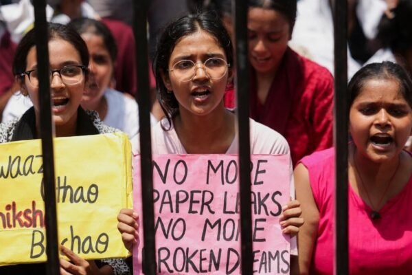 India Student Protest 2026 BJP Government Under Pressure After Exam Paper Leak Row