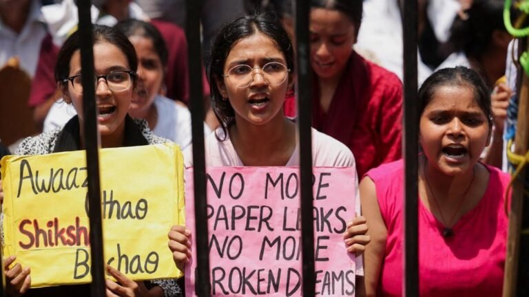 India Student Protest 2026 BJP Government Under Pressure After Exam Paper Leak Row